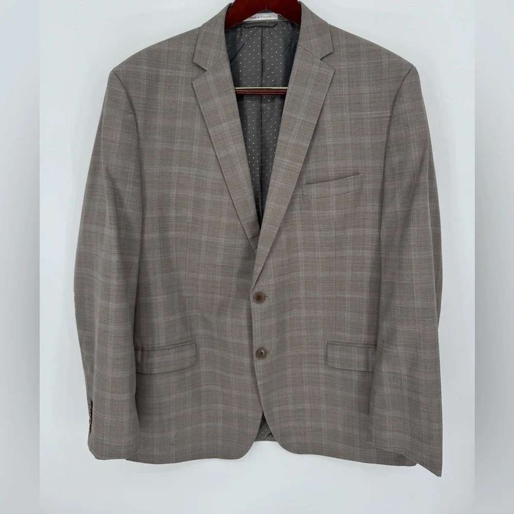 Collection By Michael Strahan Beige Suit Jacket 48Long & Pant 40Waist & 32Length